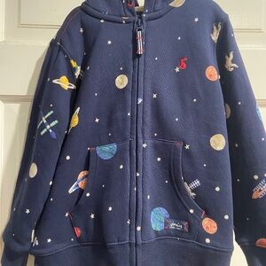 Joules Boys Navy Space Hoodie